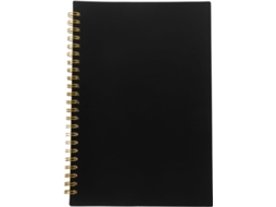 Carnet De Comptabilité À Pages Blanches Com Linhas Horizontais Couverture Pp Noire Gestão De Ações Para