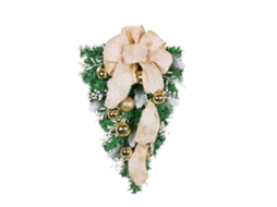 Laxiscreed Bola De Natal Em Pinheiro Com Laço Dourado Para Decoração De Lojas E Hotéis