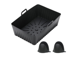 Forros Reutilizáveis de Silicone para Air Fryer Cestas Retangulares Acessórios para Air Fryer NEVEANCE