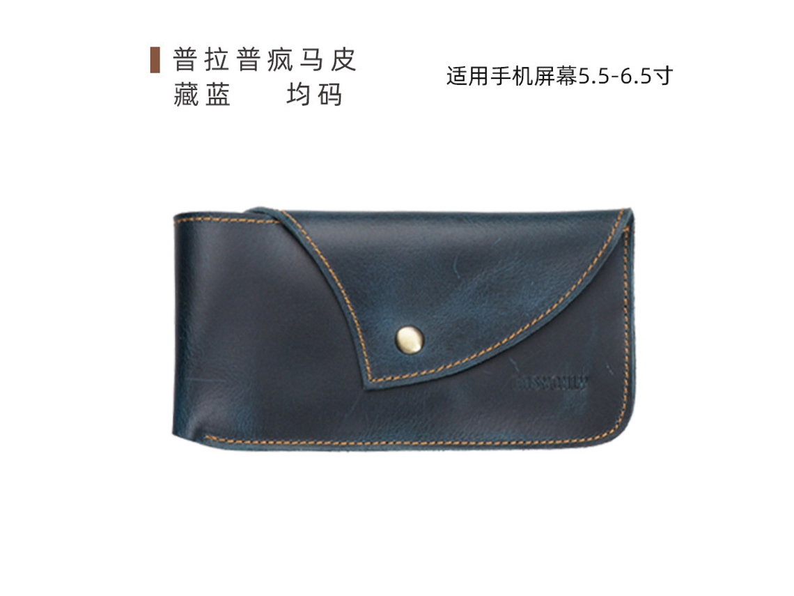 Bolsa LAXISCREED Transversal Couro Marinho Grande Capacidade