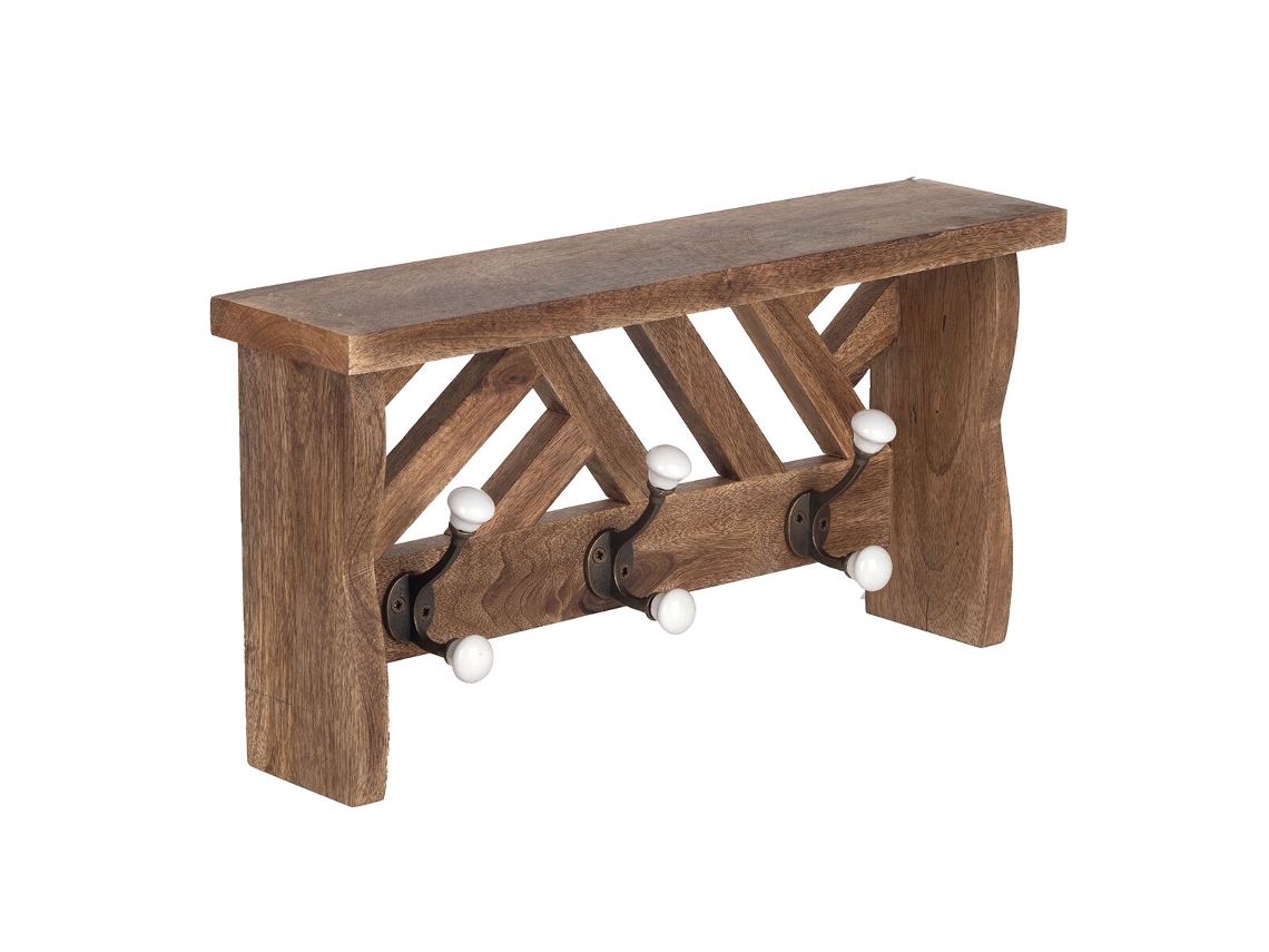 Bengaleiro de Parede SIGNES GRIMALT Madeira 10,5x22,5x45 cm