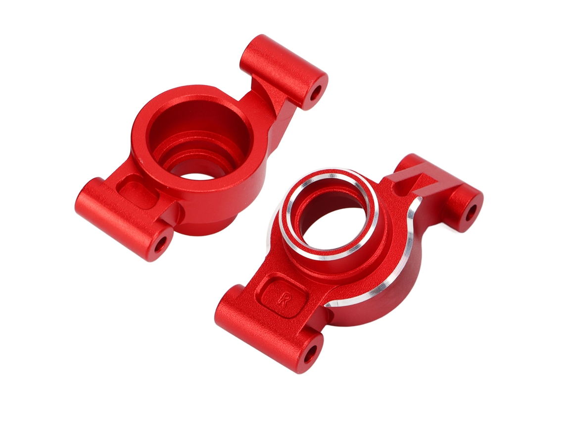 Mali 2pcs Suporte de Cubo Traseiro de Liga de Alumínio para Carros Rc Traxxas 1/10 Maxx 2.0 Vermelho