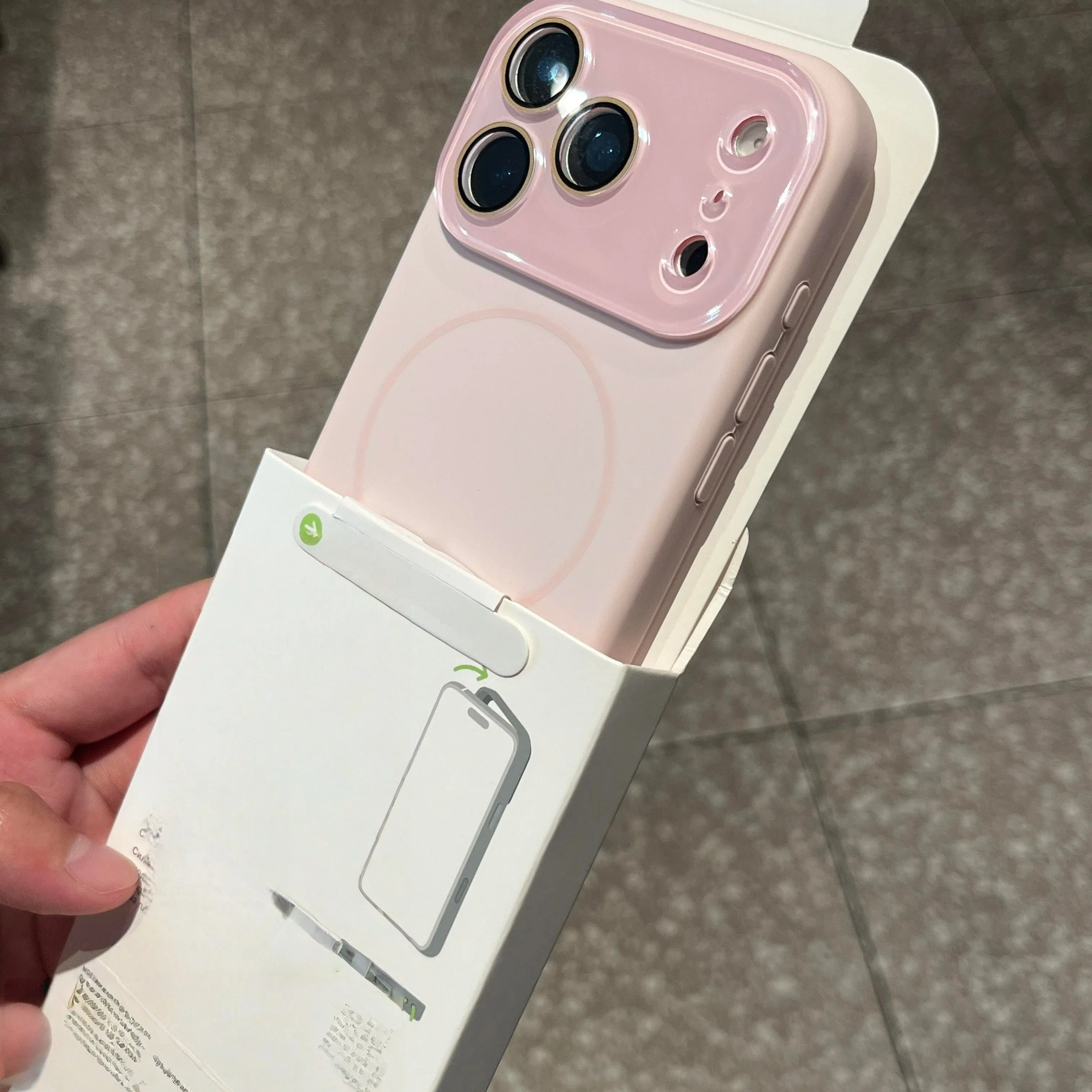 Capa De Celular Macia E Resistente A Impactos Com Grande Janela Para Câmera (iphone 14 Pro Rosa).
