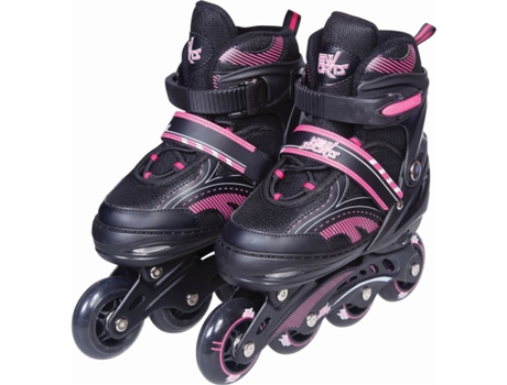 Patines En Línea New Sports Negro/rosa 35 38 Vedes