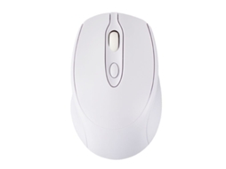 Rato Sem Fios Bluetooth Modo Duplo Silencioso Branco SIURN