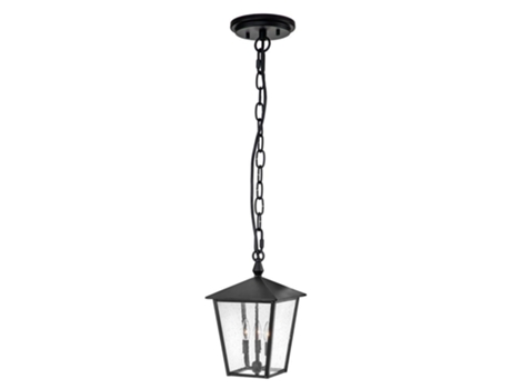 Luz de Teto Ao Ar Livre HINKLEY Hk-Huntersfield8-L-Bk Alumínio Huntersfield Latão Vidro Sem Sementes E14 3 Lâmpadas
