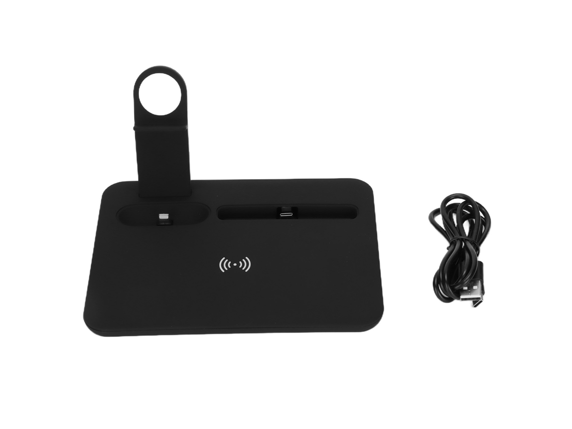 Aetheria base de Carga Sem Fio 5 em 1 Portátil para Celular Relógio Fone de Ouvido