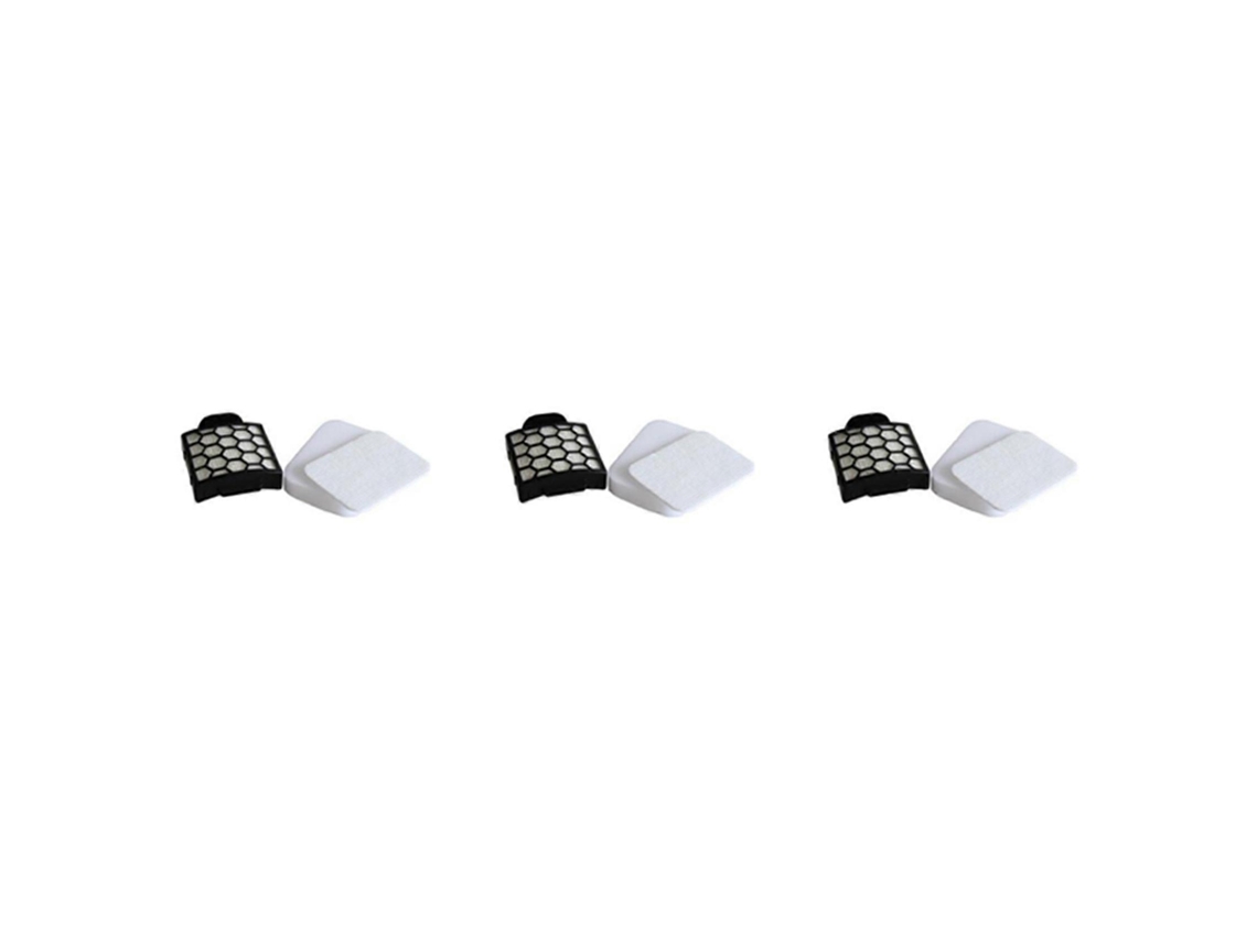 Conjunto De 3 Filtros Hepa De Espuma E Feltro Para Aspirador Shark Navigator Zu60 Zu62 Zu62c Nv255 Com Escova Autolimpante Pet Pro