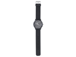 Reloj Analógico De Silicona Con Movimiento De Cuarzo Para Hombres, Dial Redondo (negro)