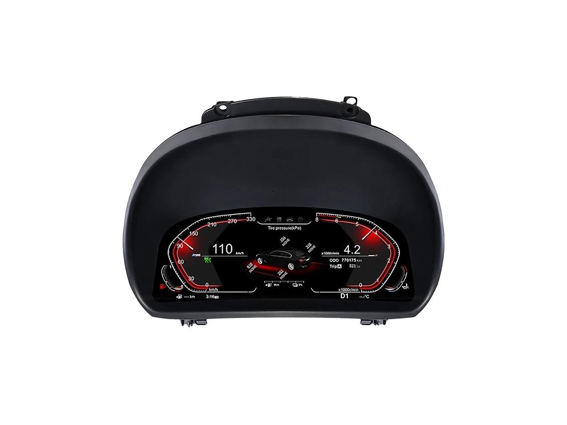 Painel Digital Cluster, Tela De 12,3 Polegadas, Funcionalidade Wireless Carplay, E87 Sem Carplay