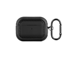 Capa Protetora De Couro Com Textura Para Fones De Ouvido Airpods Pro