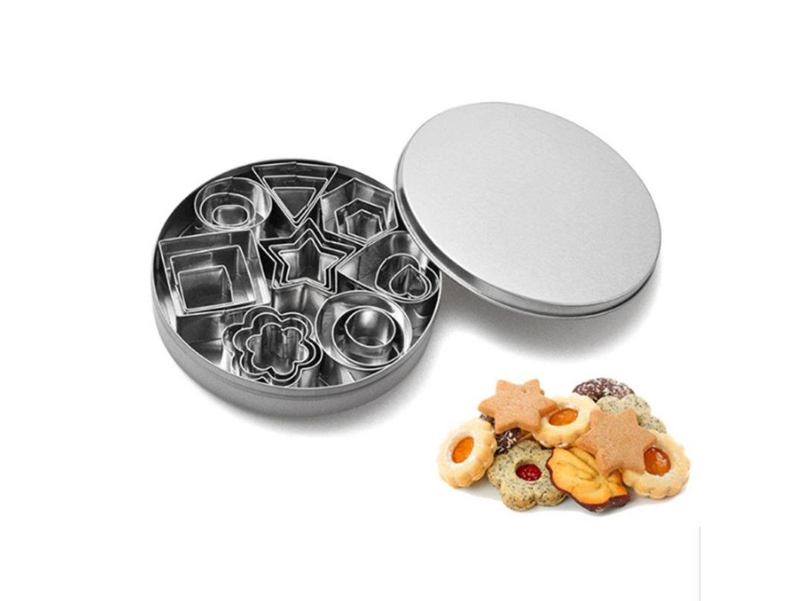 Conjunto De 24 Cortadores De Biscoitos, Para Pão De Gengibre, Fondant, Bolos E Confeitaria