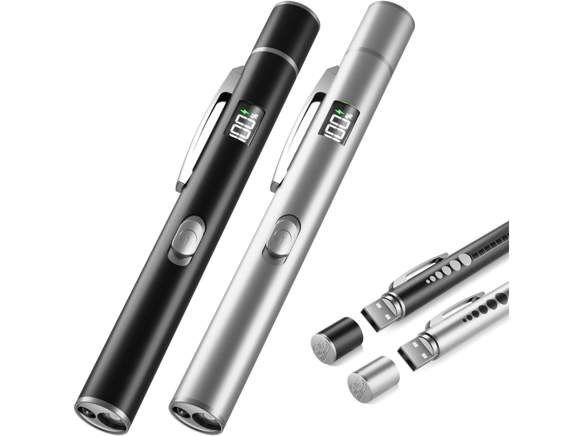 2x Lanterna para Lápis Usb Recarregável STELASPLEN