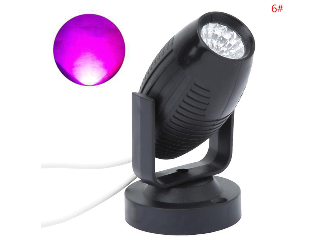 1st Rgb Led-scenspotlight 360 Graders Festbröllopsatmosfär Purple Light