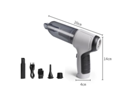 Cor Cinza 3 em 1 120W 9000Pa Aspirador de Pó Sem Fio para Carro Mini Aspirador de Pó Portátil Sem Fio de Dupla Utilização AIHONTAI