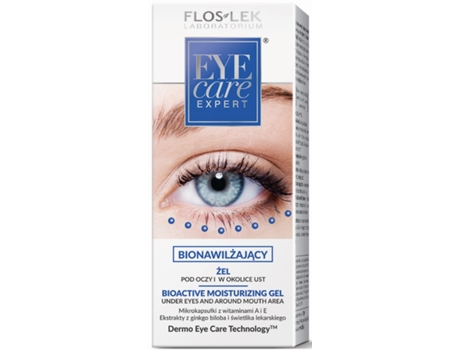 Flos Lek Gel Ultra Hidratante para Olhos e Lábios com Tecnologia Inovadora de Microcápsulas, 30ml Floslek