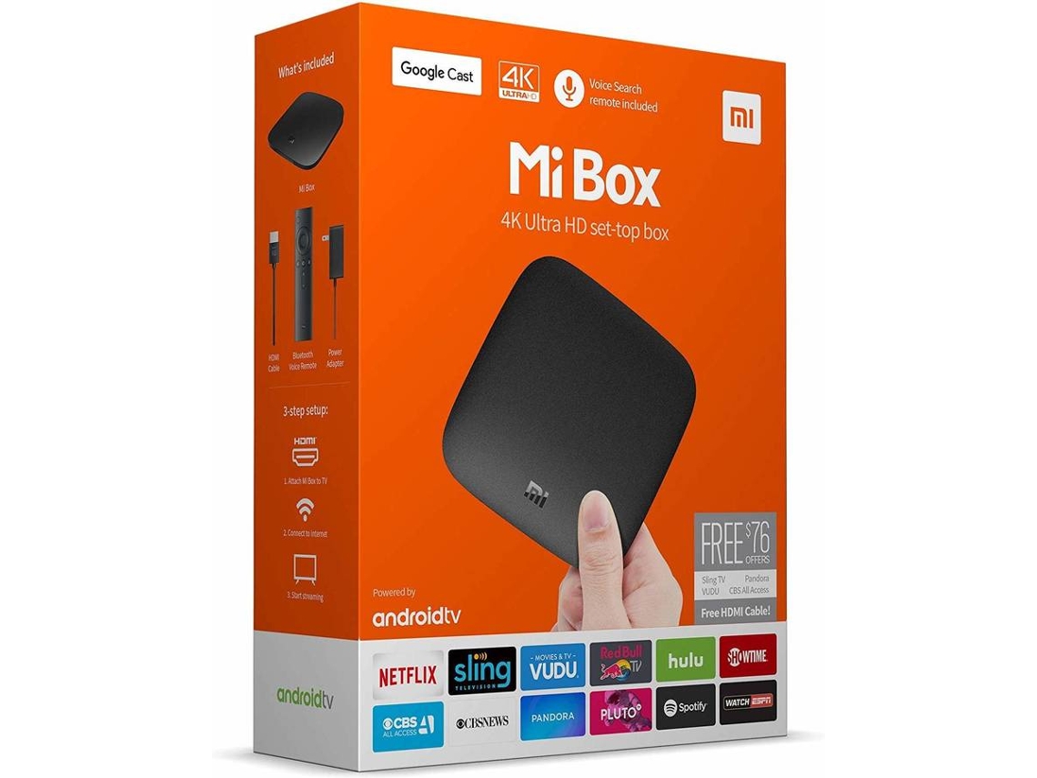 Box Smart TV XIAOMI Mi Box (Android - 4K Ultra HD - 2 GB RAM - Wi-Fi)