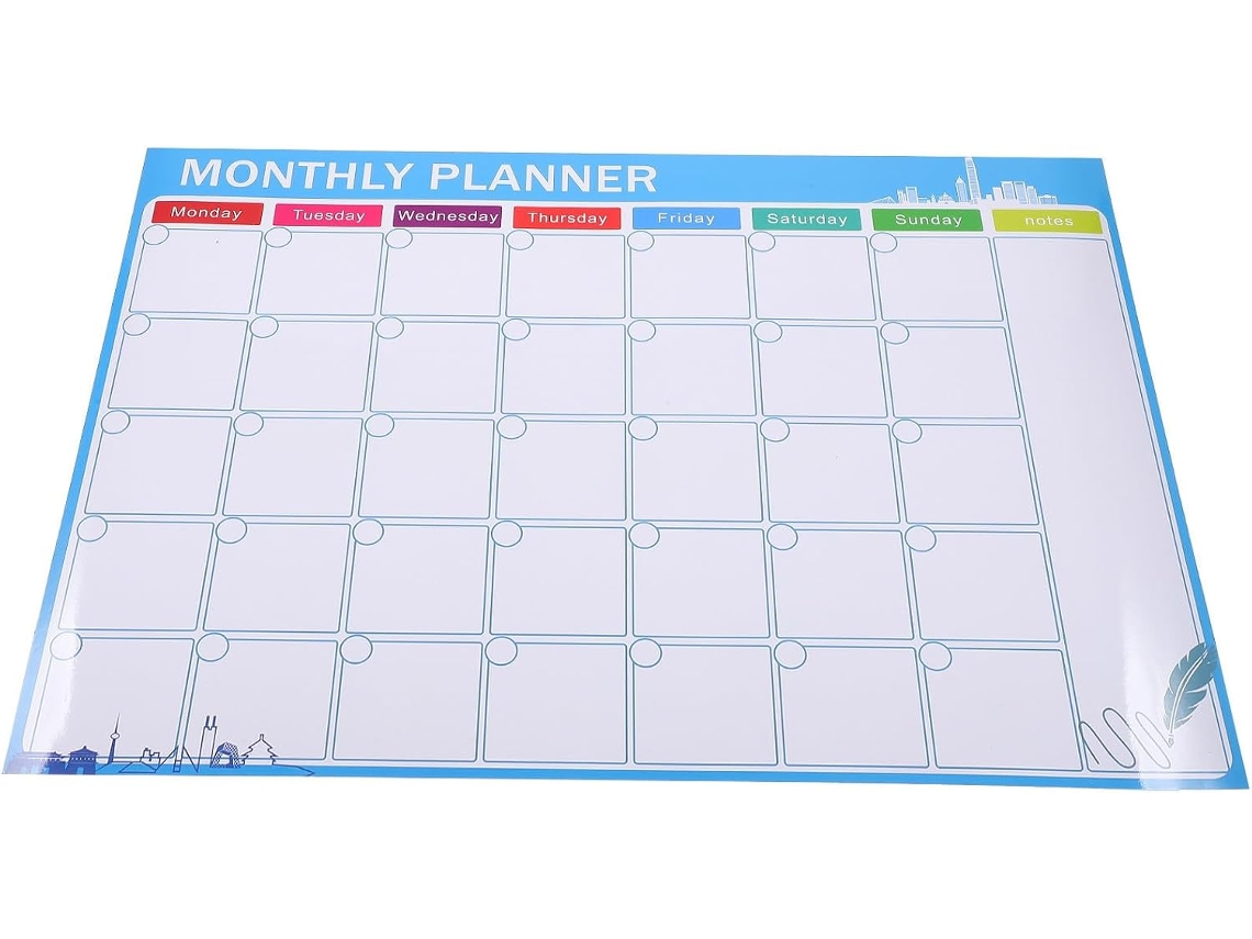Tableau Blanc Magnético Reutilizável Para Planejamento De Tempo De Trabalho Aimant Souple, Et Stylé