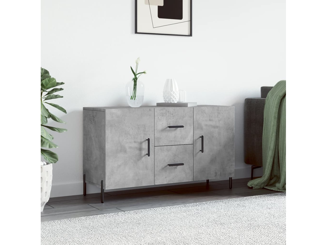 Aparador 100x36x60 cm Derivados de Madera Cemento Gris