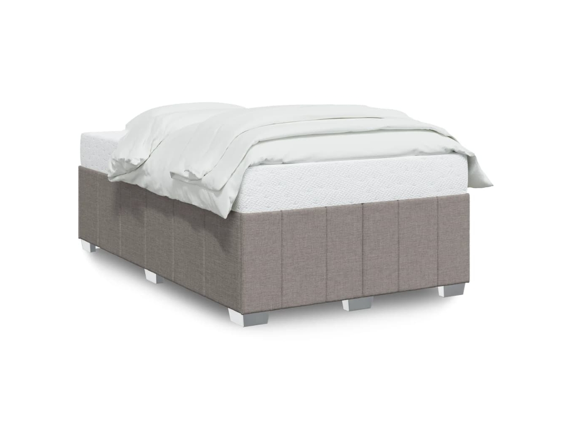 Bed Frame, Bed Frames Vidaxl Cinzento-acastanhado Tecido (120 X 200 Cm)