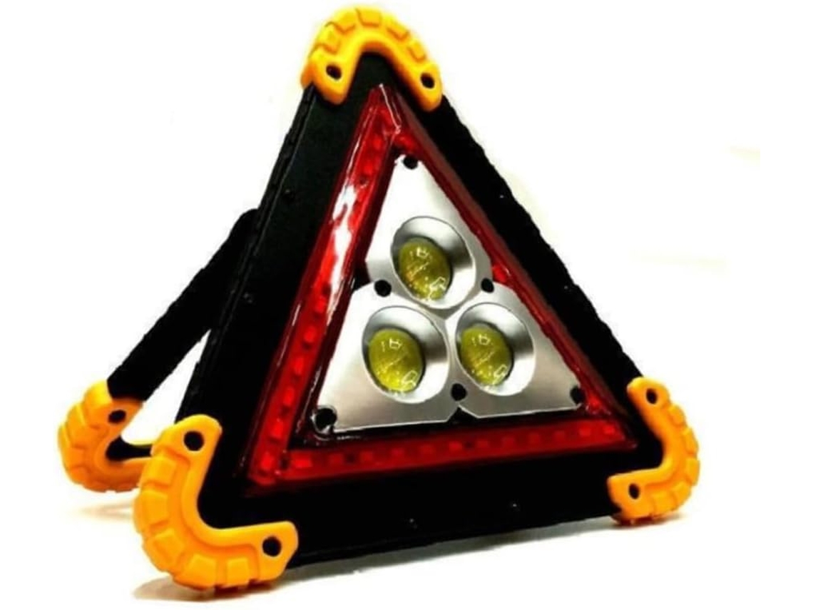 Luz De Advertência Led Cob À Prova D Água Mikinona, Amarela, Portátil E Recarregável Via Usb, Com Múltiplos Modos De