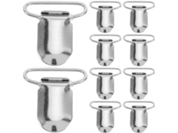 Nolitoy 25-presilhas Metálicas Para Suspensórios, Design Bico De Pato, Acessórios De Ferro Para Cama, Para Toalhas De