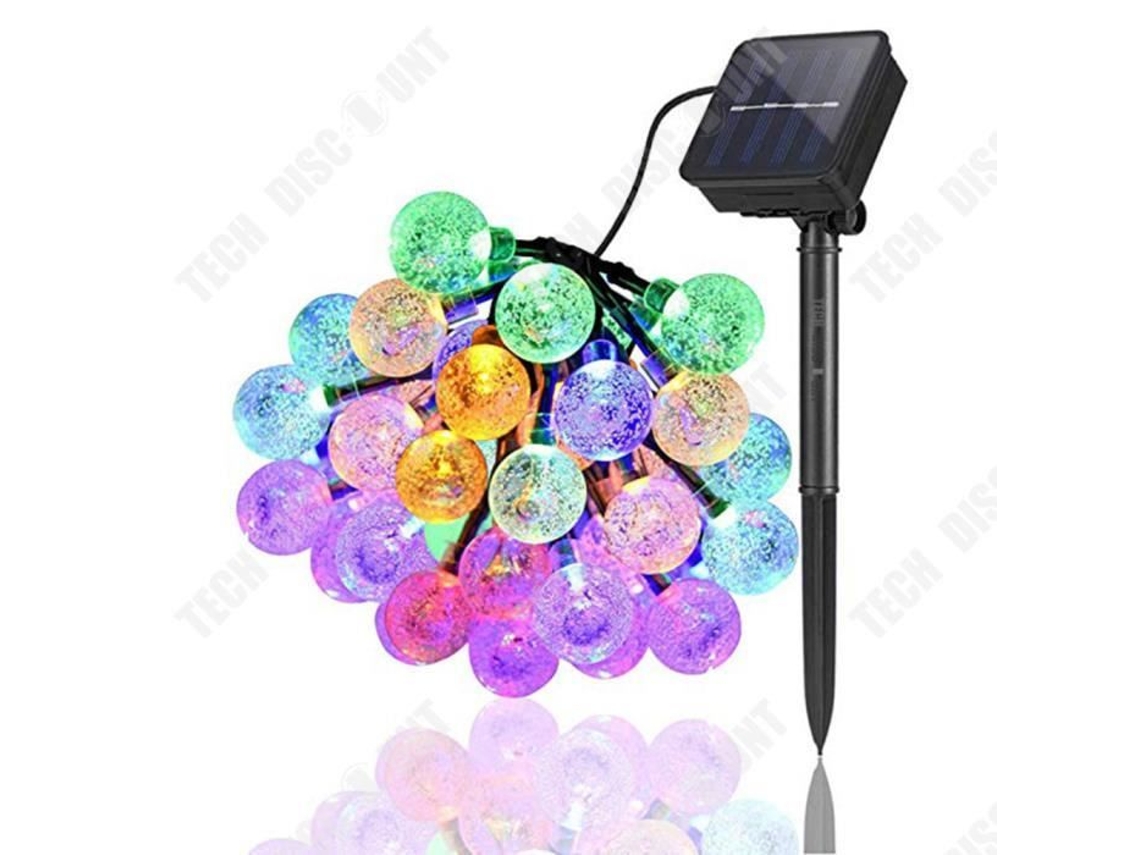 Td® Solar Fairy Lights 7m 50 Luzes Bola Guirlanda Controle de Luz Inteligente Luzes Decorativas Festivas Desconto em Tecnologia