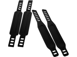 Par de correias ajustáveis para pedais de bicicleta ergométrica, fitness, instalação segura, S/MARCA