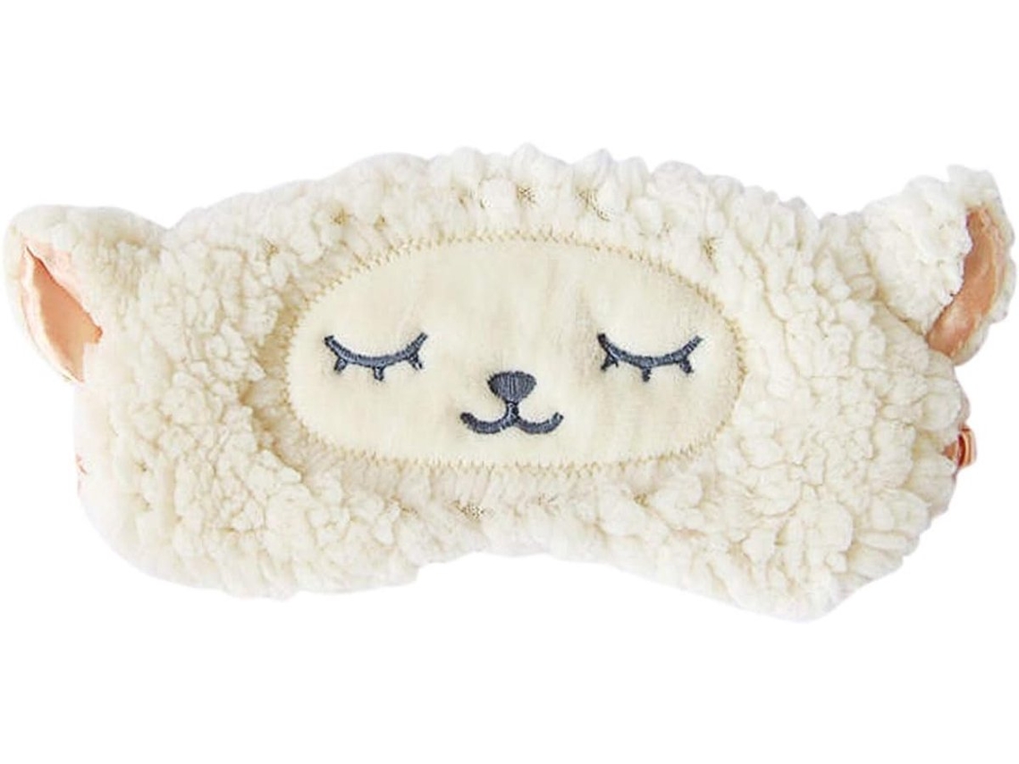 Máscara de Dormir com Estampa de Animal Fofo, 100% Seda Natural e Pelúcia AQUAFORGE