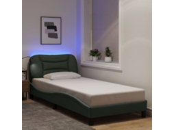 Estrutura De Cama Com Led Sem Colchão 80x200 Cm Tecido