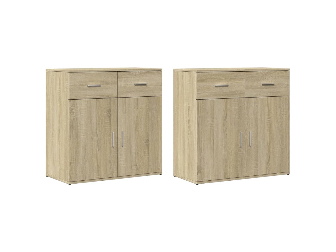 Sideboard, Sideboards Vidaxl Marrom Madeira Processada (n/a)