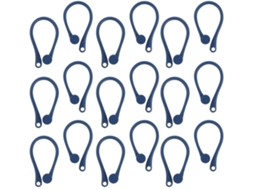 Ganchos Anti-perda Para Fones De Ouvido Esportivos Jojofuny, Azuis, 20 Pares De Ganchos De Plástico Macio Para