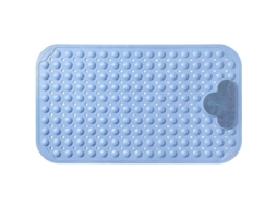 2026-tapete De Ducha Antideslizante Com Escova Exfoliante E Massageador De Pés, Ventosas, Azul, 40x70cm 80cm*50cm Azul