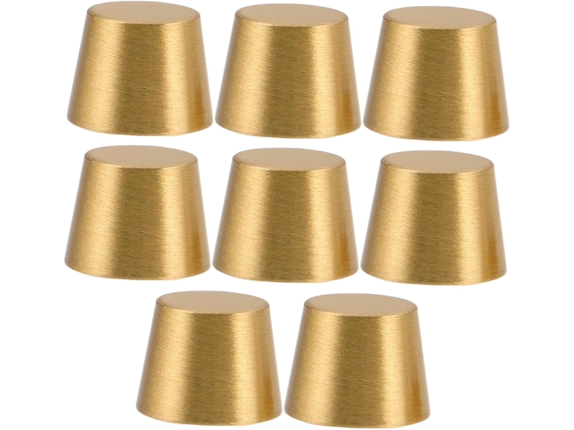 Conjunto De 8 Pés Latão Maciço Para Bandeja Exibição Madeira, Suportes Elevadores Para Caixas De Joias E Peças Corte