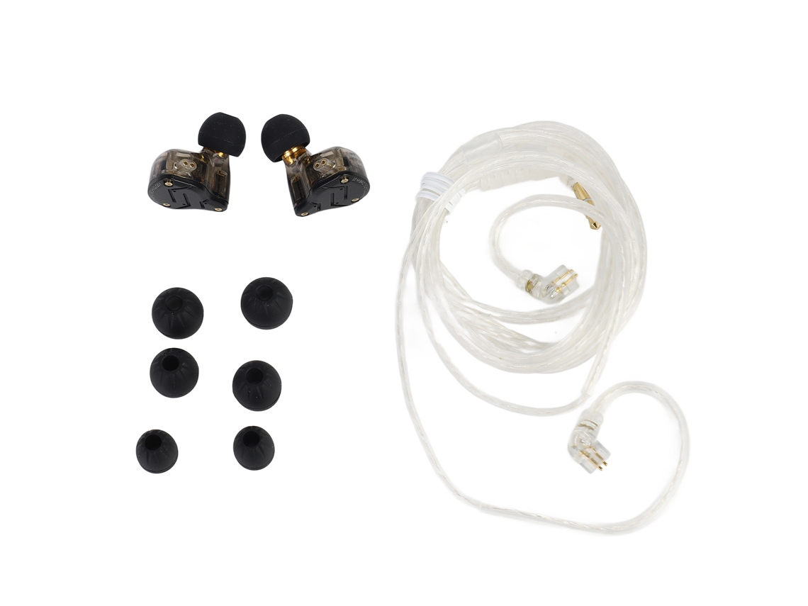 Fones intra-auriculares Hi-Fi de metal com microfone e controle EOOCOO
