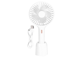 Ventilador Portátil Usb Recarregável Viagens Branco