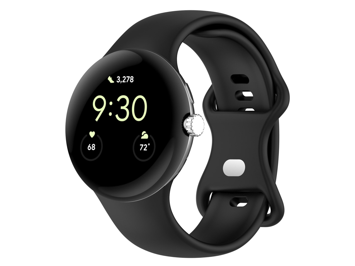Bracelete Em Silicone Para Google Pixel Watch 5 45mm (preto)