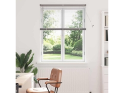 Vidaxl Persianas Venecianas Manual Prateado 130 X 105 Cm Alumínio