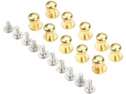 Conjunto De 10 Puxadores Pequenos Estilo Vintage Retrô Para Portas, Armários, Cômodas E Gavetas Dourado