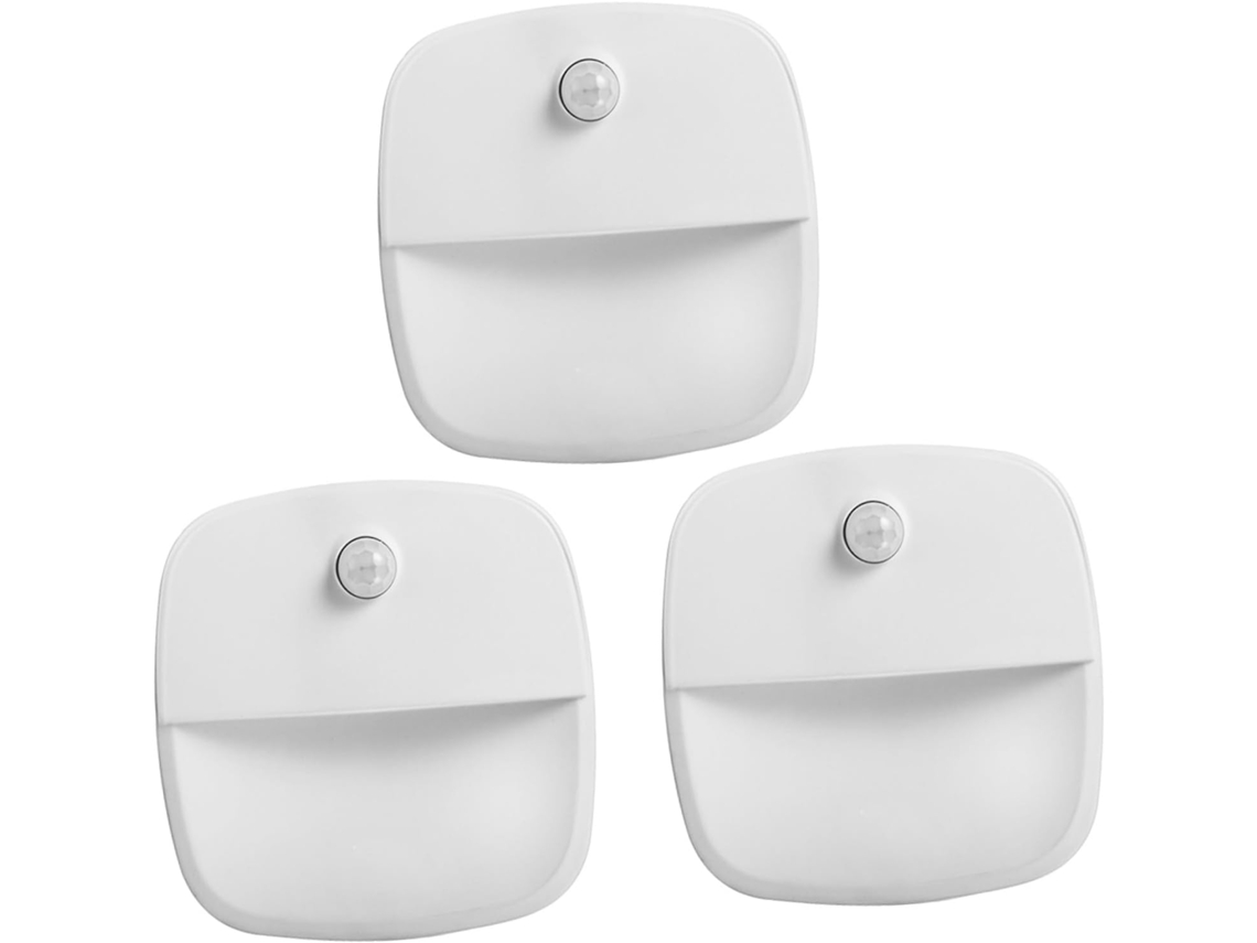 Conjunto De 3 Luzes Noturnas Led Inteligentes Com Detecção Movimento E