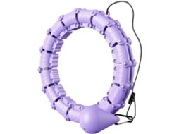Cinturão Hula Roxo 2 em 1 Removível Circunferência da Cintura 127 Cm, Compacto, Recarregável, Uso Diário, Higiênico STELASPLEN