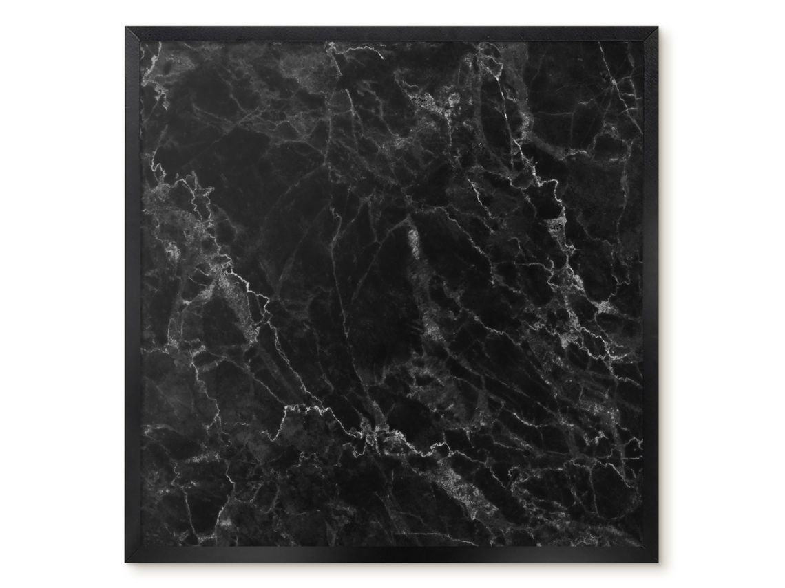 Quadro de parede magnético em mármore bege para escritório Espelharte (50x50 cm)