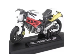 Miniatura de Motocicleta em Escala 1:18, Feita de Plástico, Ideal para Decoração e Coleção de Veículos Off road Infantis. MDUG (modelo 2, Branco)