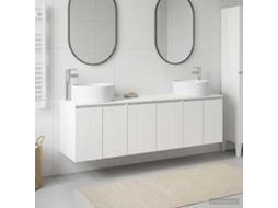 Vidaxl Conjunto De Armários Para Banheiro 3 Unid. Branco