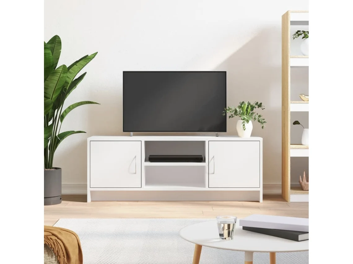 Vidaxl Móvel De Tv 102x30x37,5 Cm Derivados De Madeira Branco