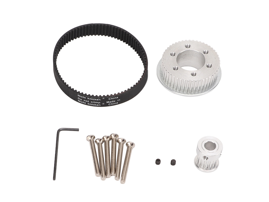 Rebe-kit De Engranaje E Correia Sincrônica Para Patinete Elétrico Diy Acessórios De Patinete De Alumínio