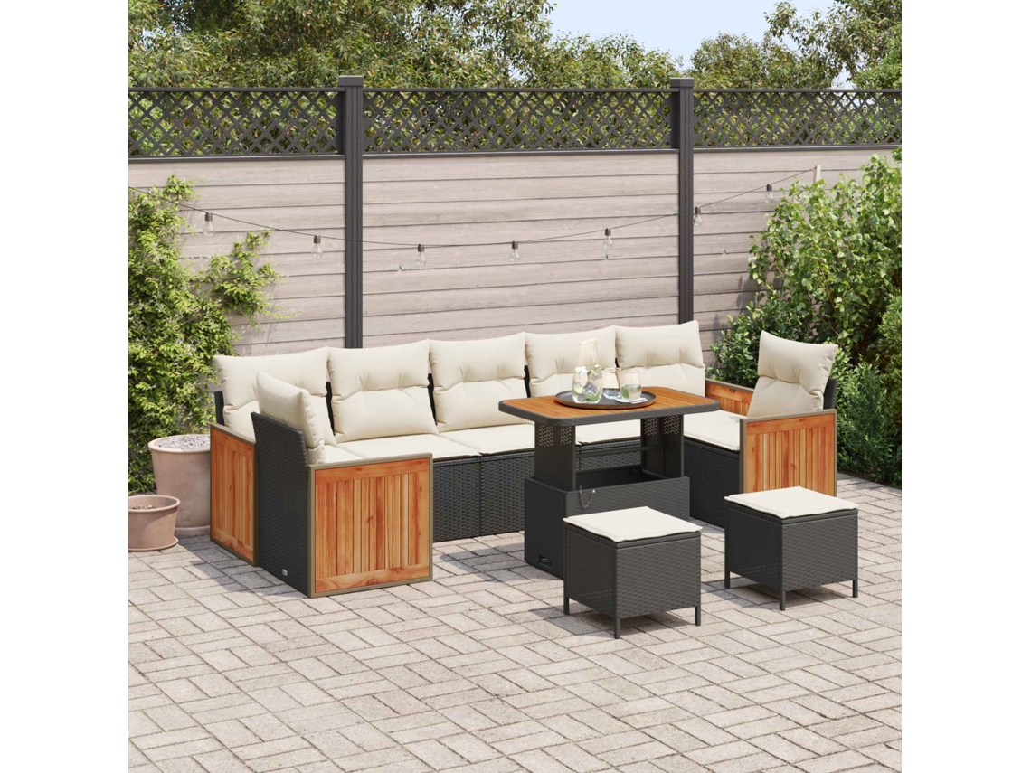 Vidaxl Conjunto De Sofá De Jardim 10 Unid. 10-número De Lugares