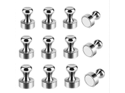 Ímãs metálicos Omni 30 para geladeira, quadros brancos e escritório, com forte magnetismo, tamanho 12*16cm, práticos e funcionais.