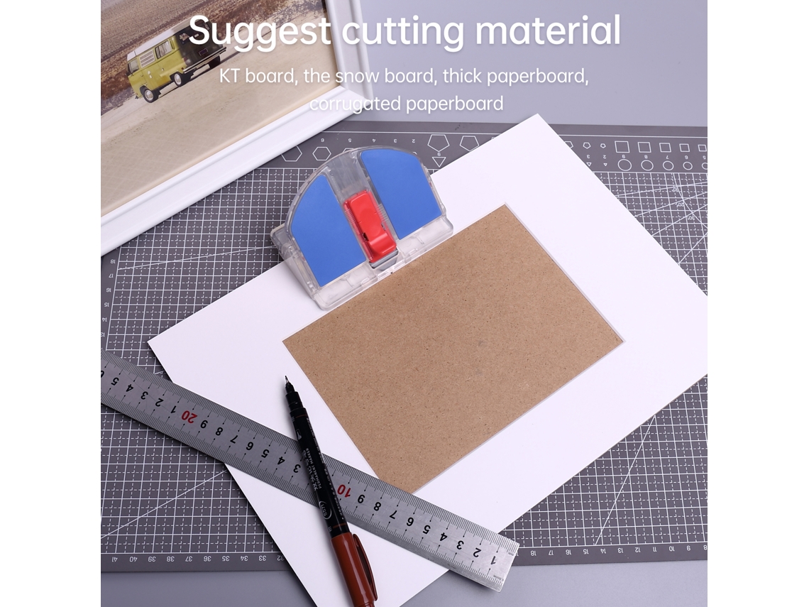 2026 cortador de Papel Desktop Kw trio Suporta 45° Ou 90°, Trava de Segurança, para Papel Artesanal Fotos Cartões Escritório Lar