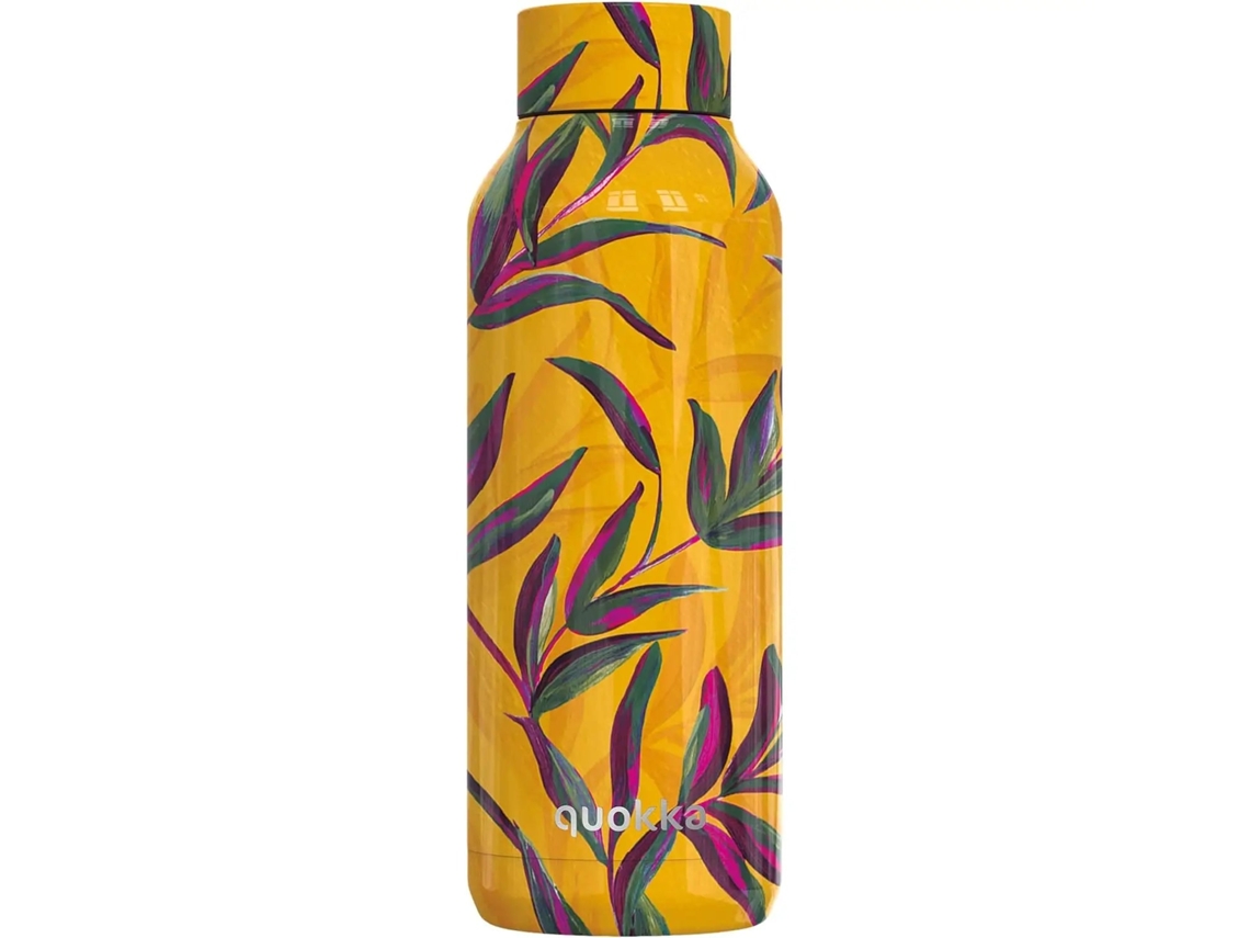 Garrafa Térmica 510 Ml Com Parede Dupla Hermética Com Decoração Jardim Do Sol